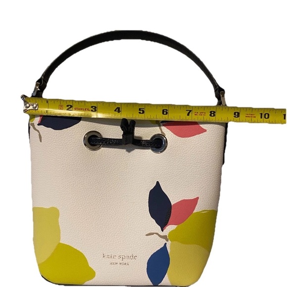 Kate Spade Eva Lemon Zest Small Bucket Crossbody Bag & Cameron Large Wallet Set - Picture 7 of 12
